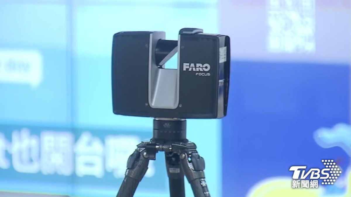3D雷射掃描儀,原為國民法官重建現場。(圖/TVBS)