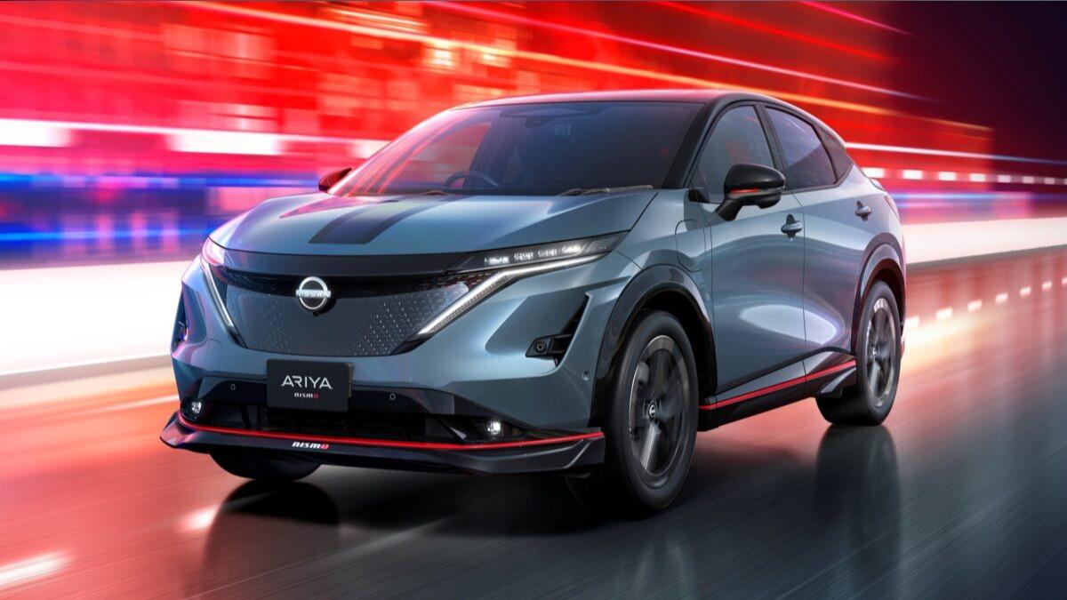Ariya Nismo將同步小改款,預計明年3月19日發表。(圖/Nissan提供)
