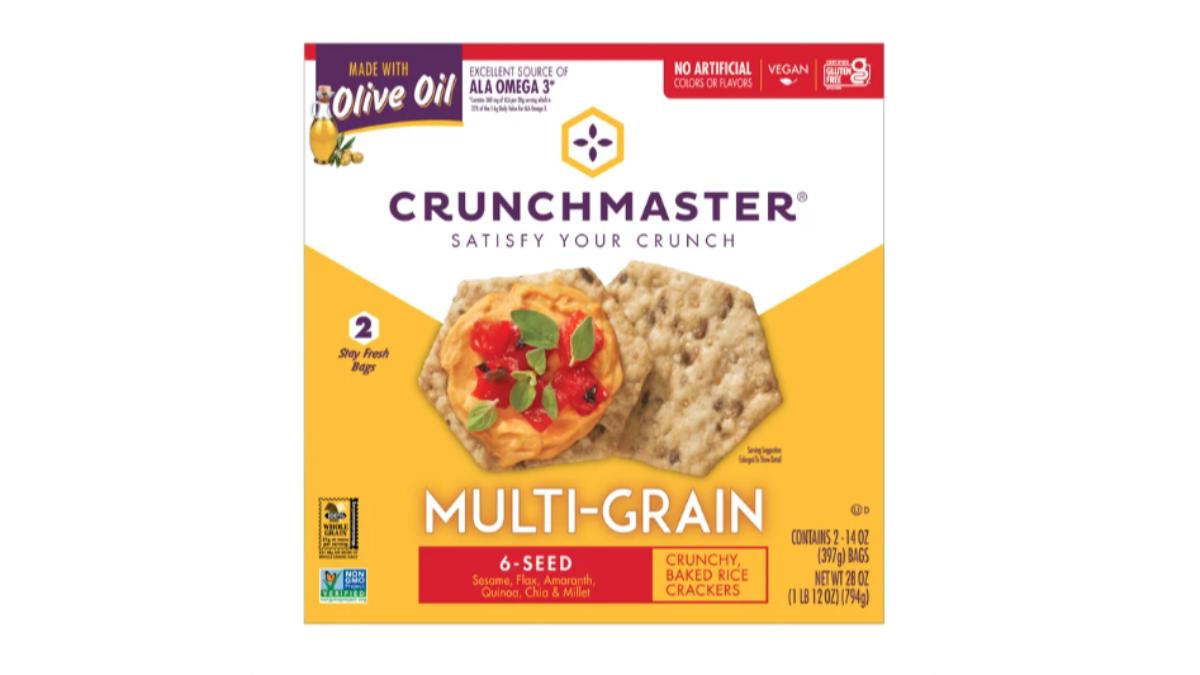 Crunchmaster 六種穀物無麩質餅乾。 (圖/翻攝自好市多官網)