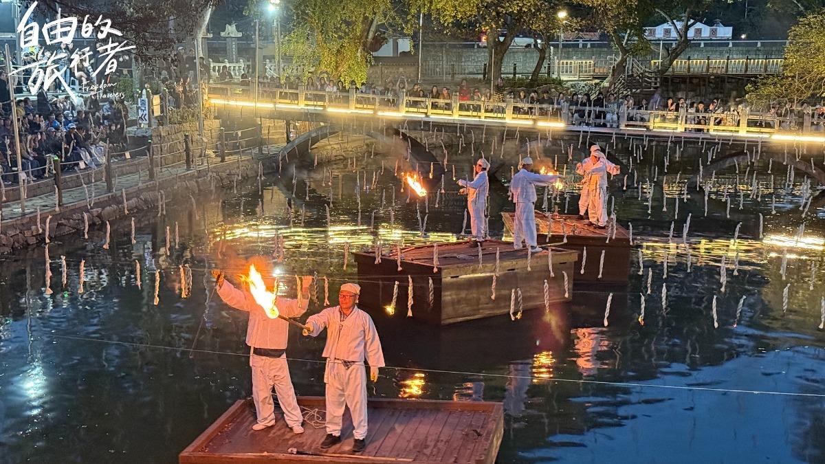 韓國傳統火祭「咸安落火」民俗活動。(圖/八大提供)