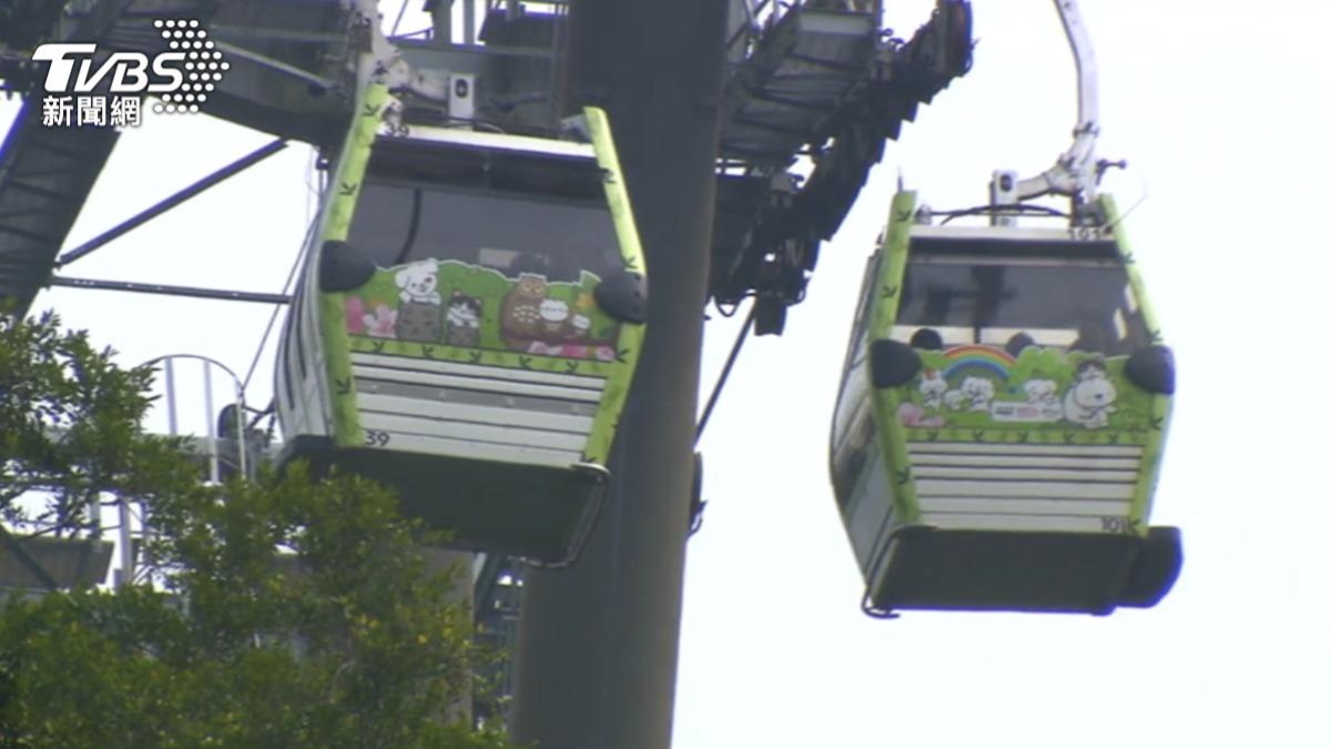 貓空主打跨年纜車活動也如期舉辦,警方將維安至活動結束。(圖/TVBS)