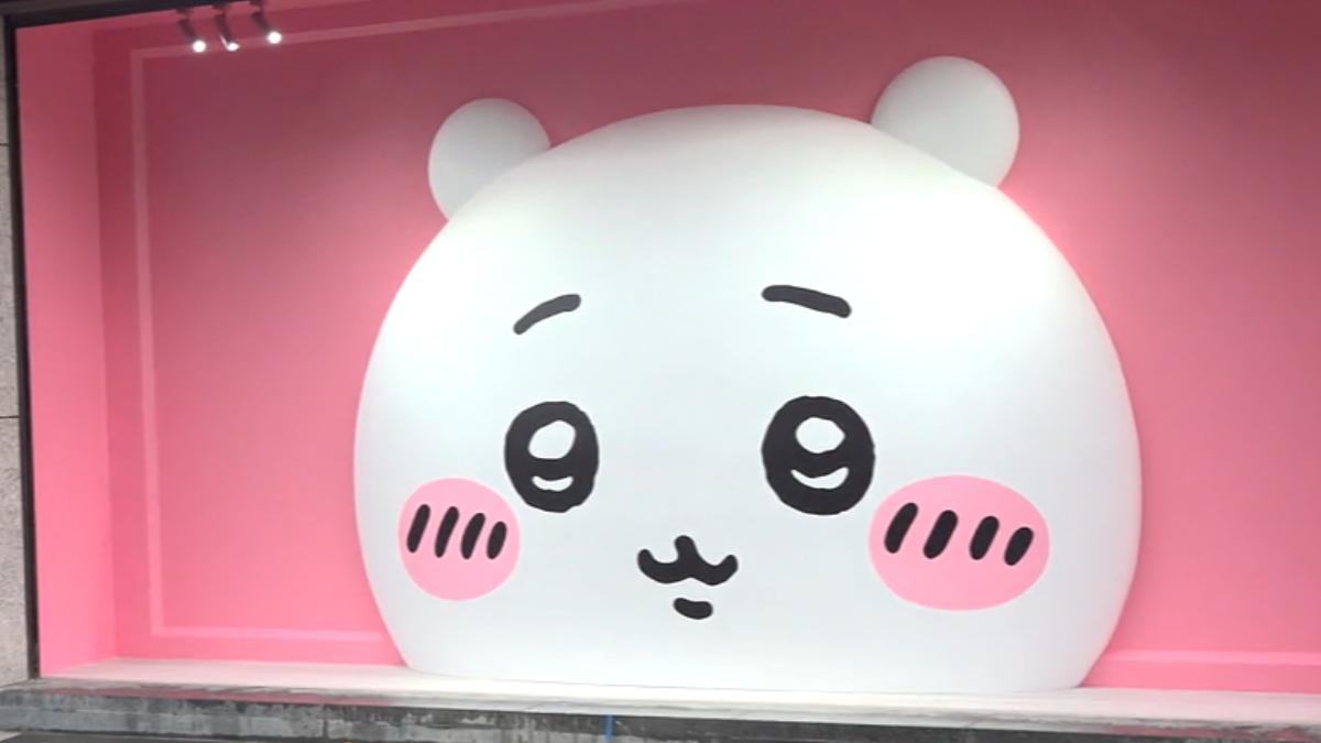 吉伊卡哇海外第二家常設店,台北門市粉嫩開幕。(圖/TVBS)