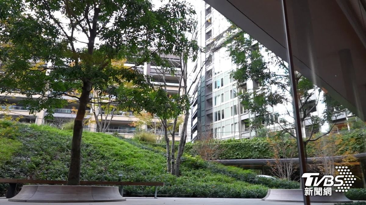 東京頂級豪宅景觀中庭／TVBS攝