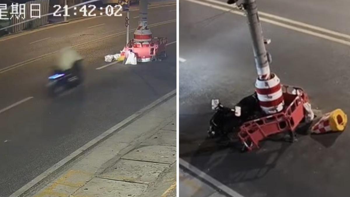 電線桿立在路中央！陸少年騎電動車正面撞擊　顱內出血昏迷