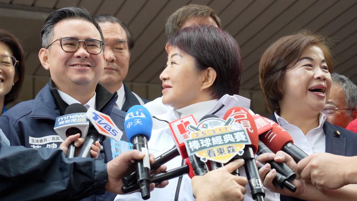 國民黨台中市長提名協調中 盧秀燕笑問這藍委:要報名嗎