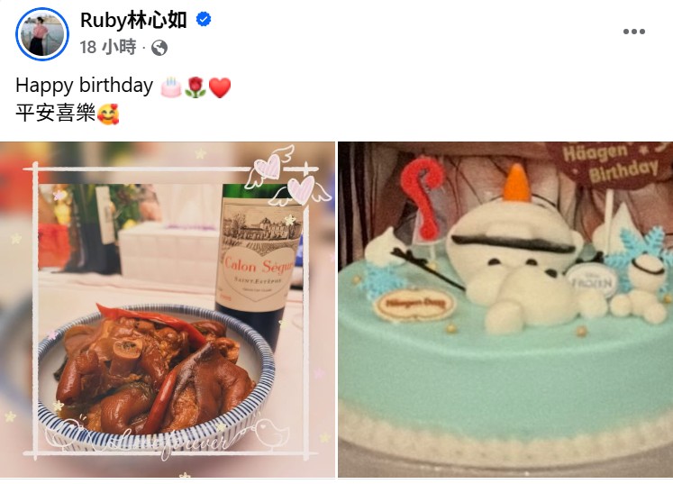 (圖/翻攝自林心如臉書)