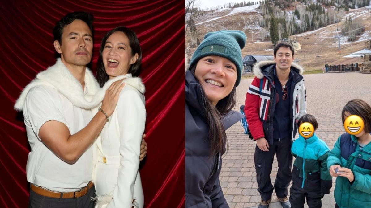 45歲女星Janet(謝怡芬)2015年與混血老公吳宇衛結婚後,育有兩名孩子。(圖/翻攝自Facebook/Janet)