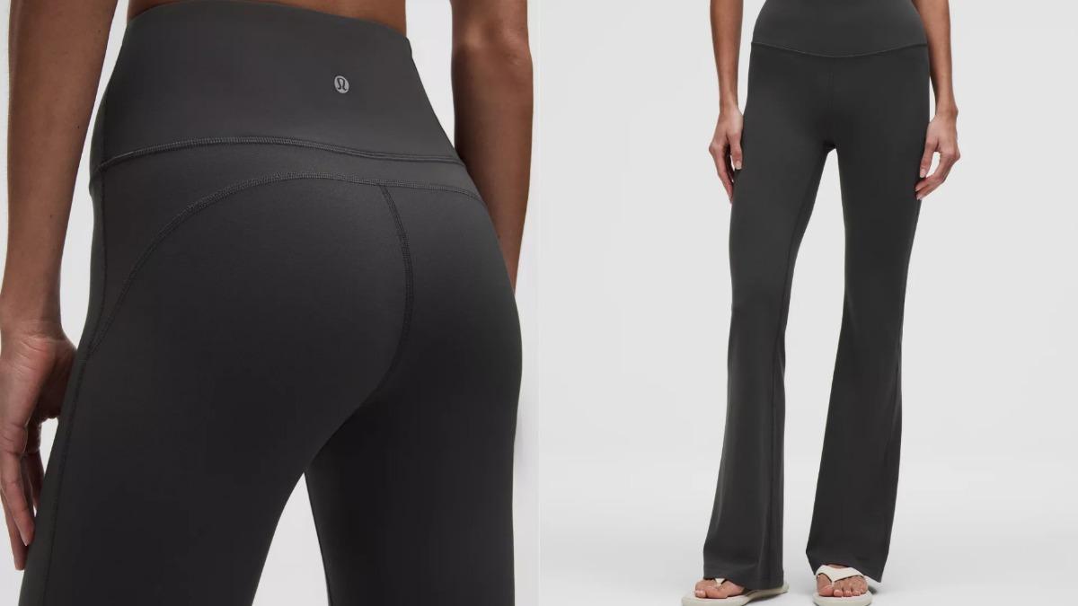 Groove Nulu超高腰喇叭長褲,專為亞洲身形量身剪裁。(圖/翻攝自lululemon官網)