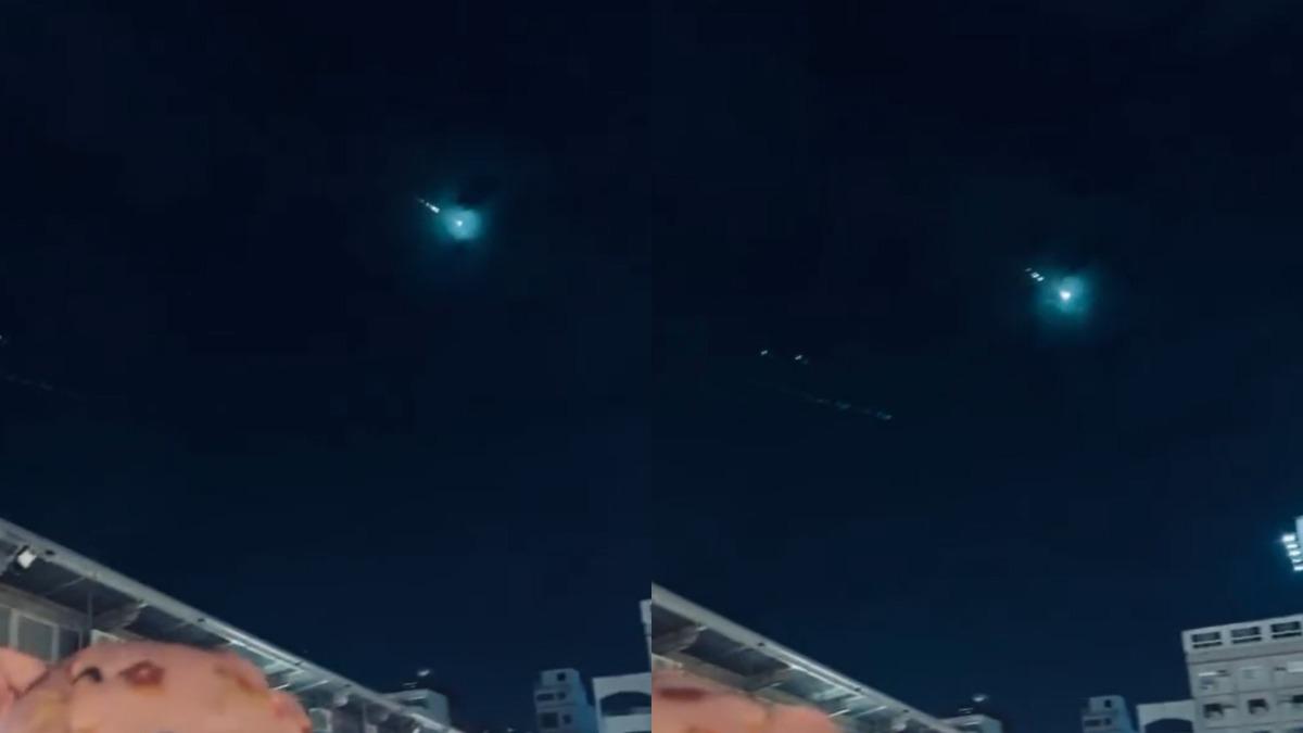 台灣夜空驚現藍綠色流星!絕美畫面曝 疑10天前星鏈爆炸