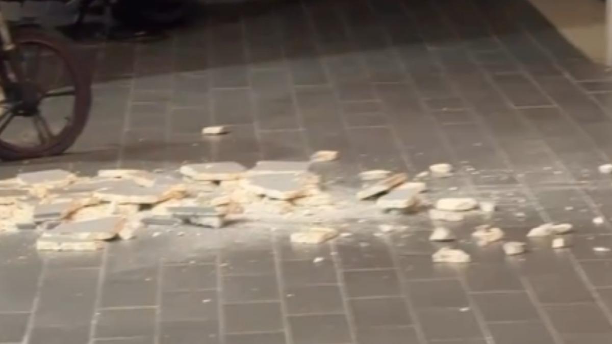 宜蘭外海7.0地震!磁磚爆掉驚恐畫面曝 網嚇瘋:左右上下搖