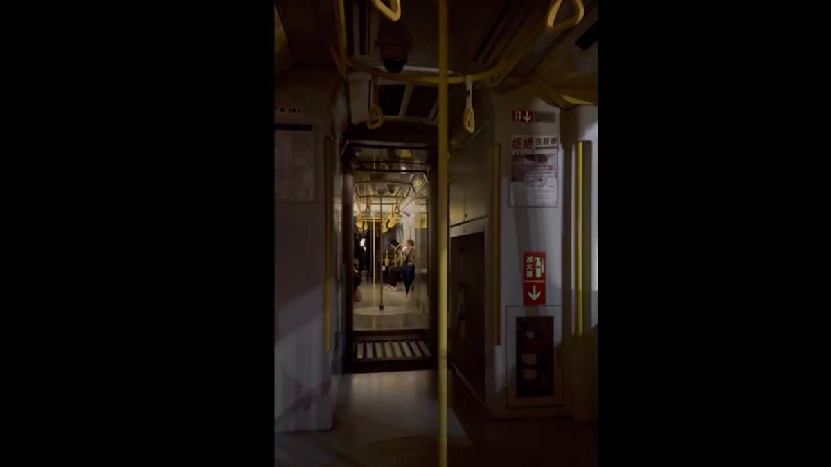 7.0強震北捷環狀線列車一度卡住停駛 車廂燈光狂閃網:好像鬼片