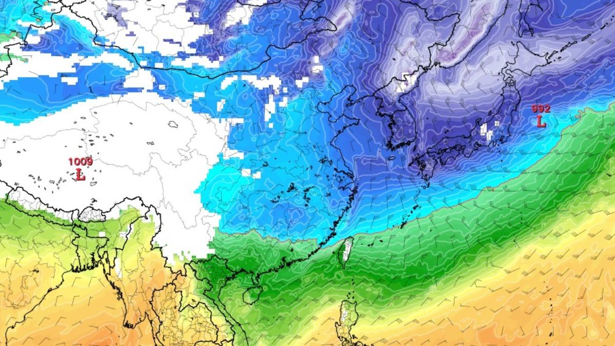 天氣/挑戰寒流?0度線接觸台灣 鄭明典曝更冷時間點