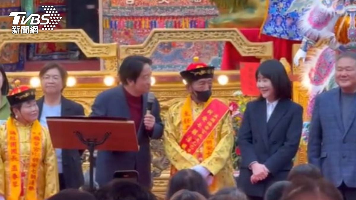 總統賴清德與國民黨立委謝衣鳳。(圖/TVBS)