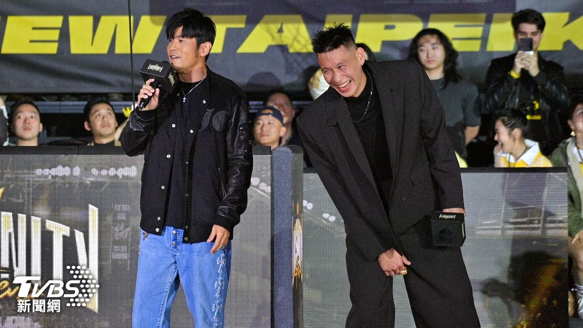 林書豪退休儀式，亞洲天王周杰倫現身。（圖／胡瑞麒攝）