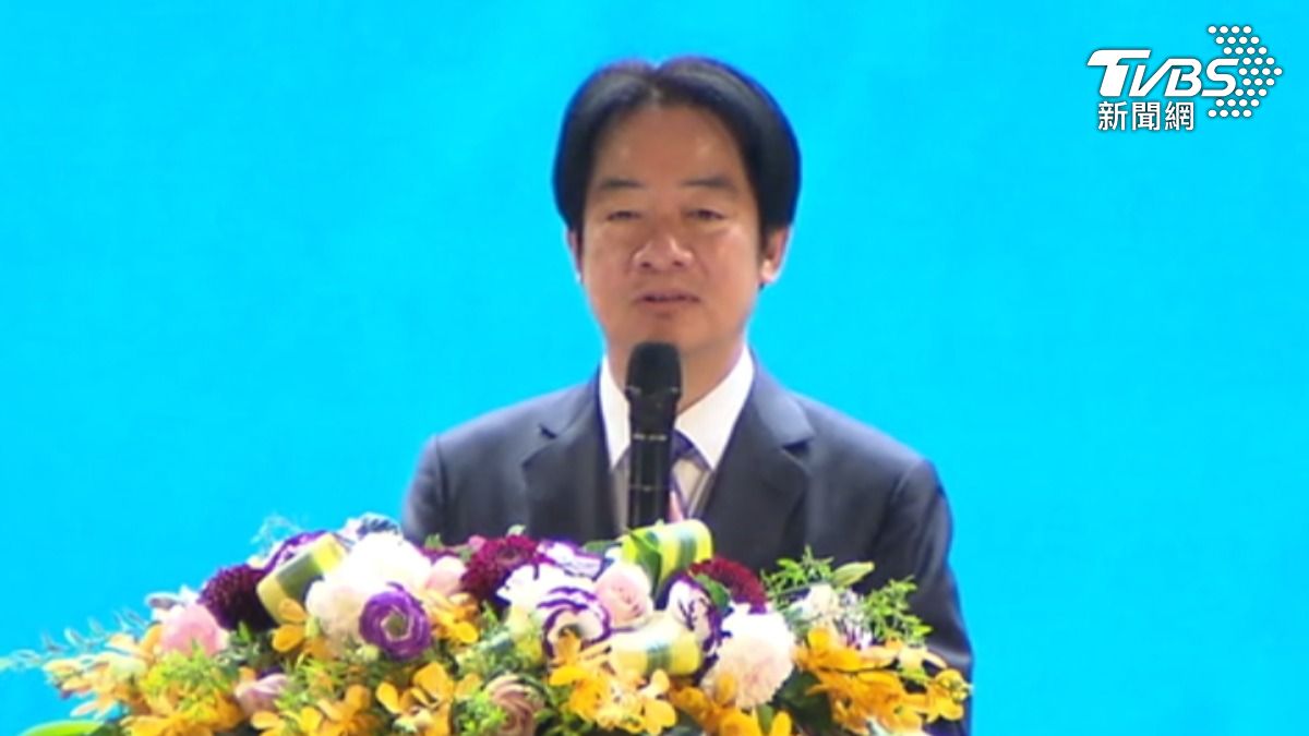 賴總統酸藍白兩黨「擁抱習近平,卻彈劾台灣民選總統」。(圖/TVBS)