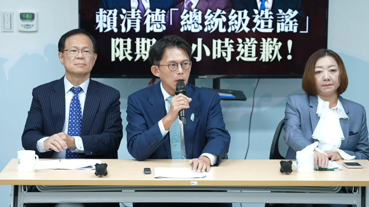 賴清德指藍白擁抱習近平 黃國昌要告了:24小時內道歉