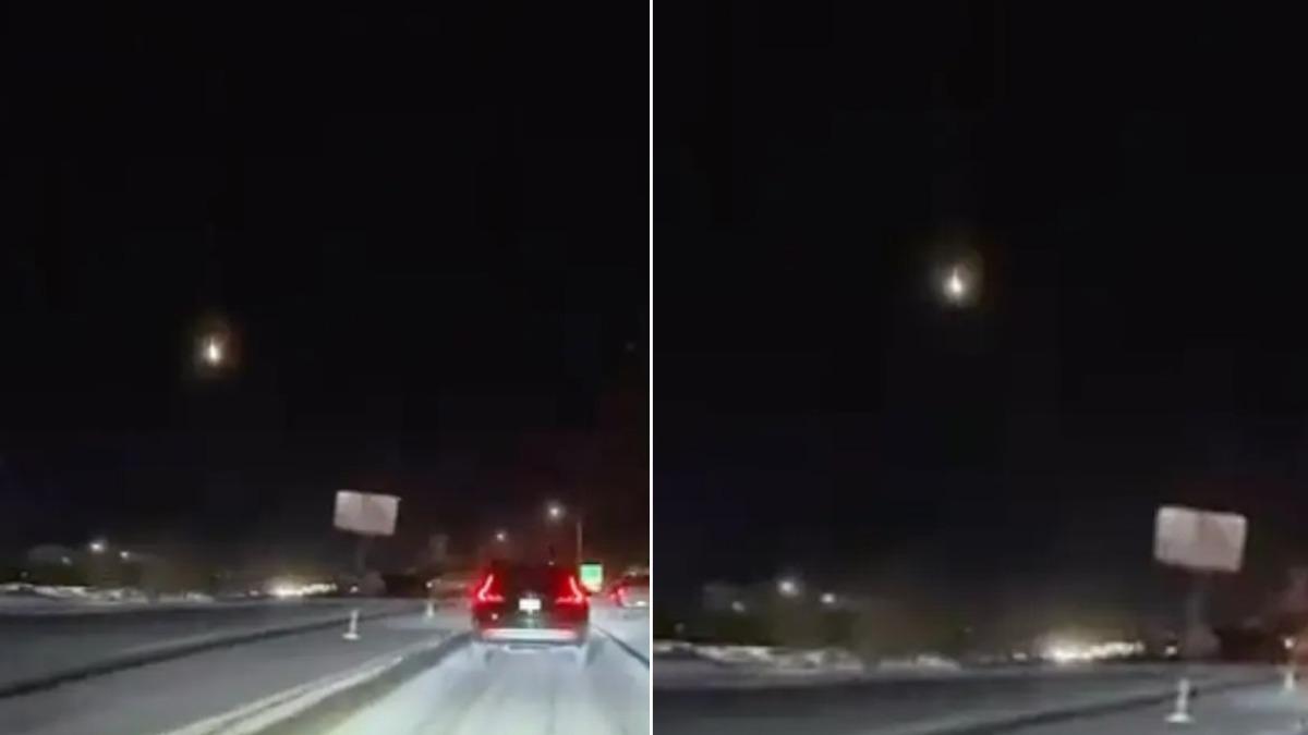流星還隕石?他目睹「火球劃過夜空」驚呆 垂直墜落8秒片曝光