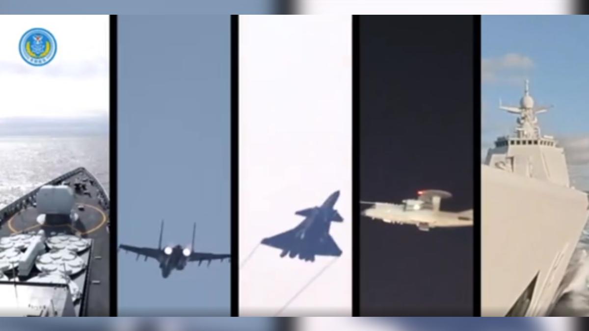 大陸官媒宣稱,軍演位於鵝鑾鼻正南方向約 5 海里,已突破台灣所謂的 12 海里領海線,是本次軍演的最近距離。(圖/東部戰區)
