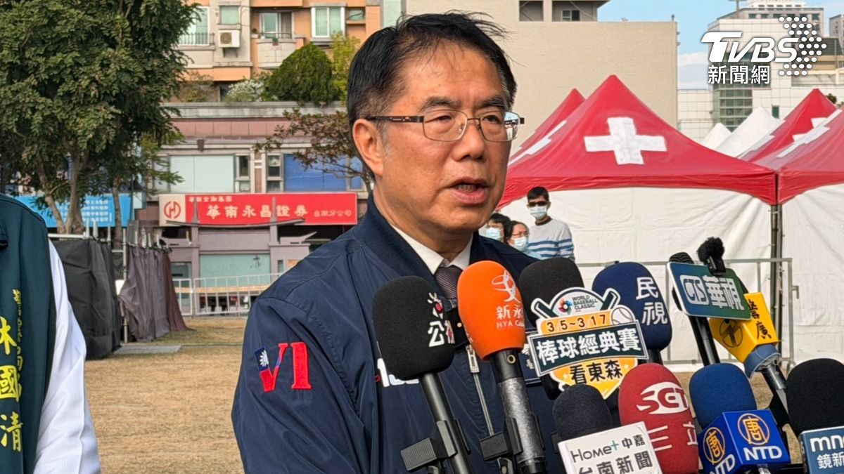 台南市長黃偉哲親自到場視察。（圖／陳佳宜攝）