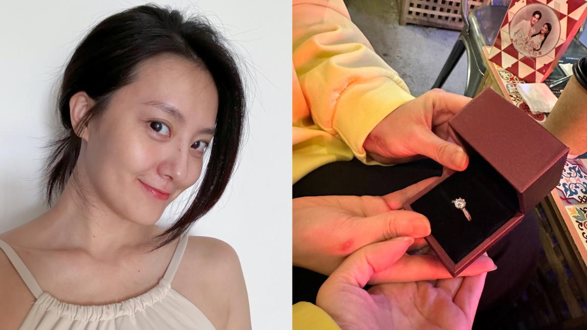 車禍被撞飛!女星才停工「突曬大鑽戒」 王瞳嚇傻:被求婚?