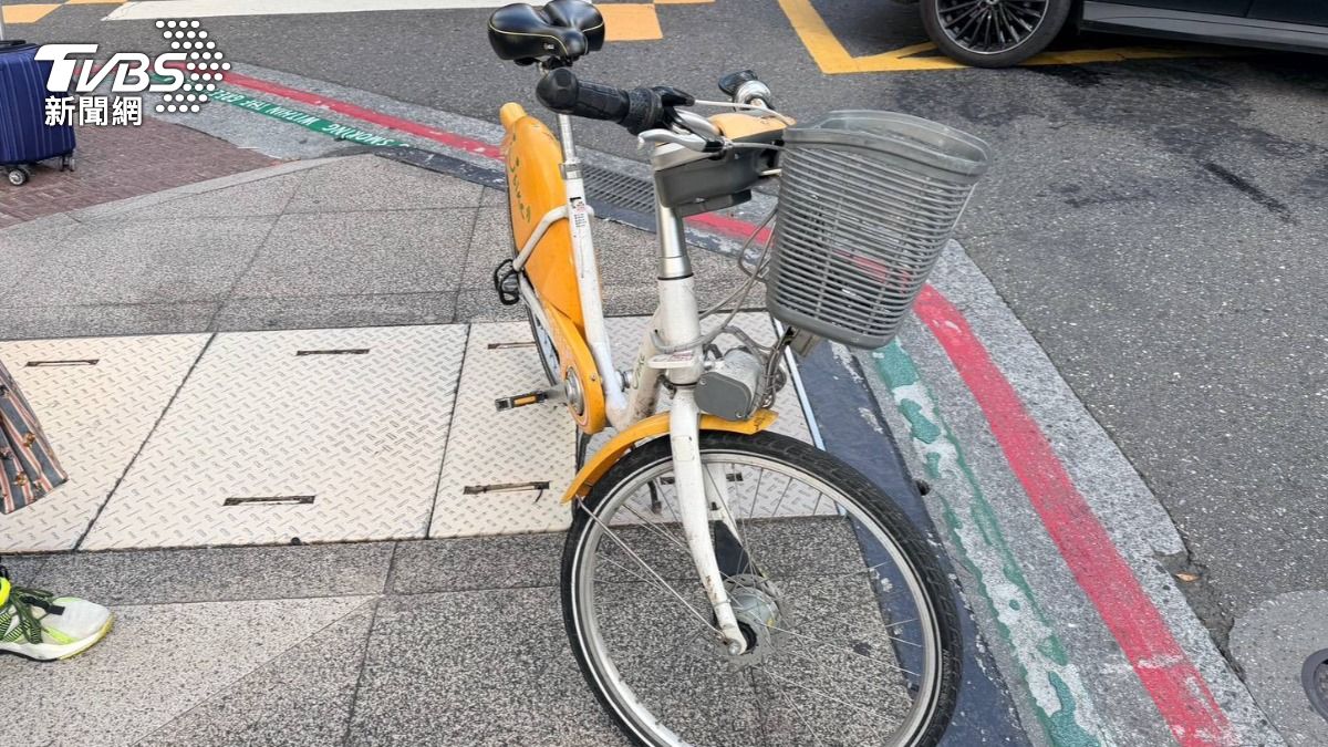 Ubike外觀沒有明顯損傷。(圖/TVBS)