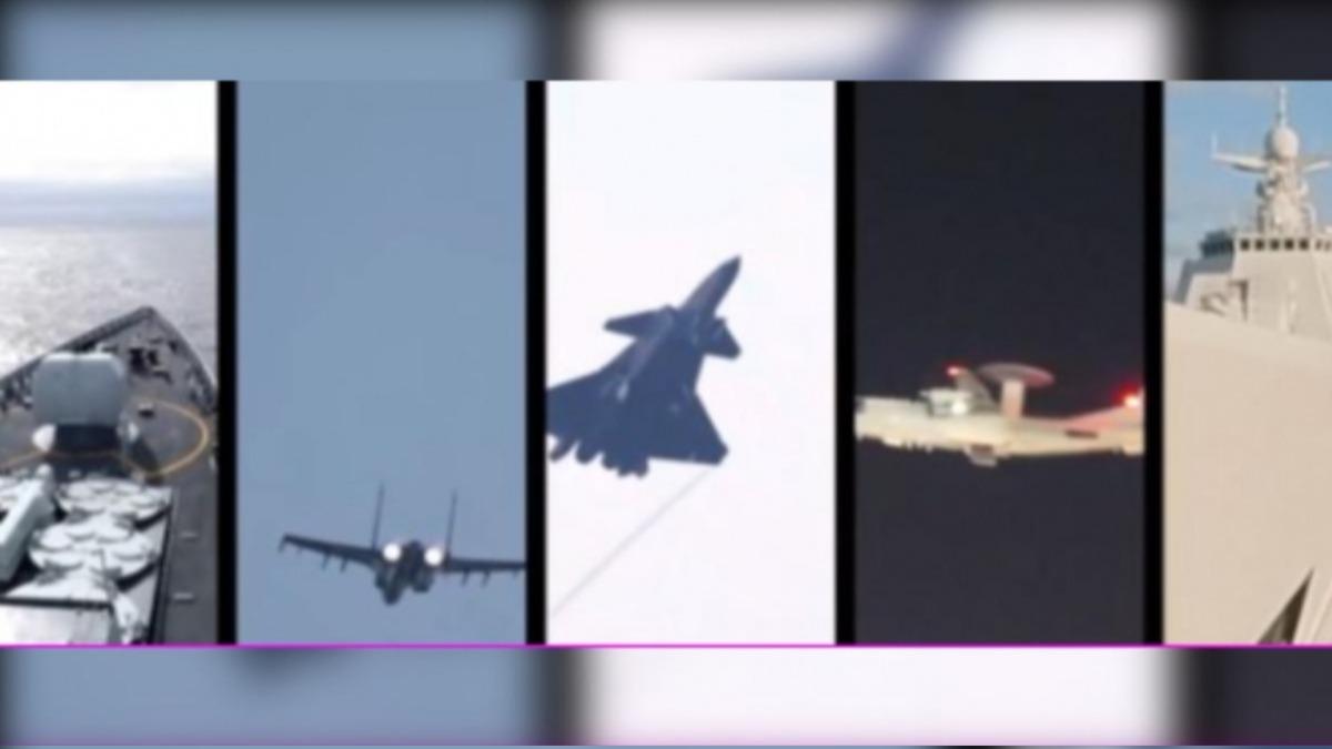 北京試圖透過可視化、可實感的軍事動作,讓日本人實際體會「臺灣有事即日本有事」的安全風險。(翻攝/解放軍東部戰區微博)