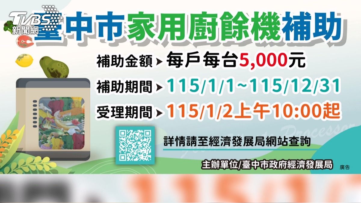 廚餘禁養豬!台中清運費暴增 市府推「廚餘機補助」。(圖/TVBS)