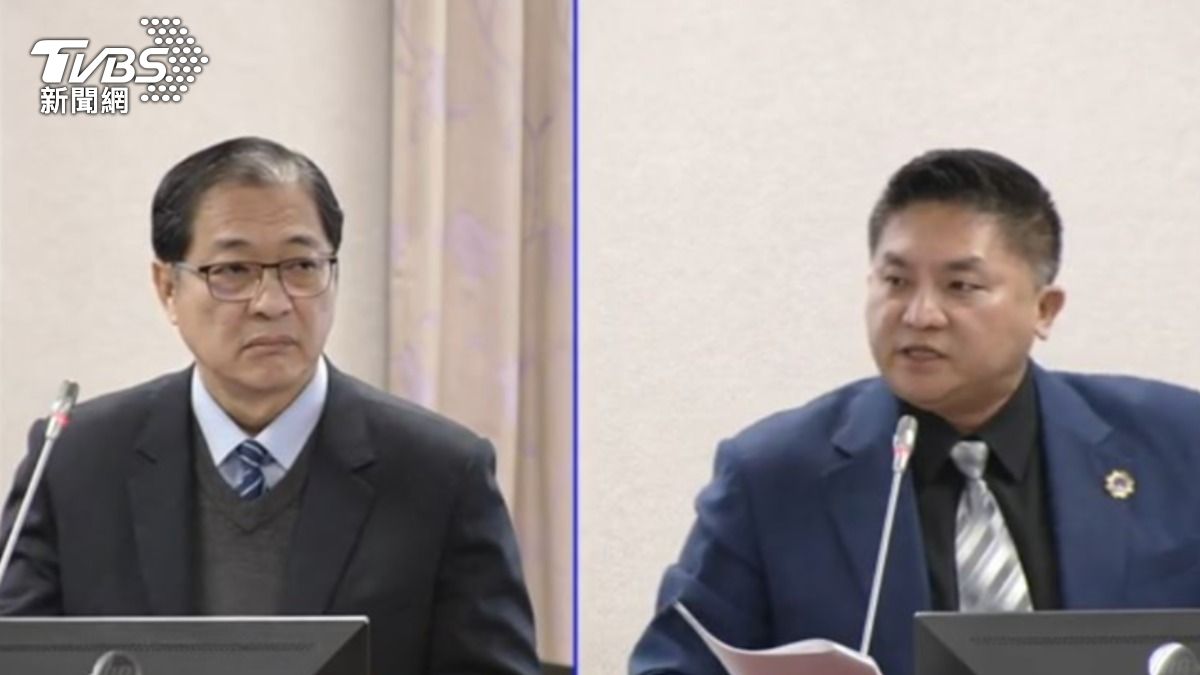 法務部長鄭銘謙與國民黨立委吳宗憲。（圖／TVBS）