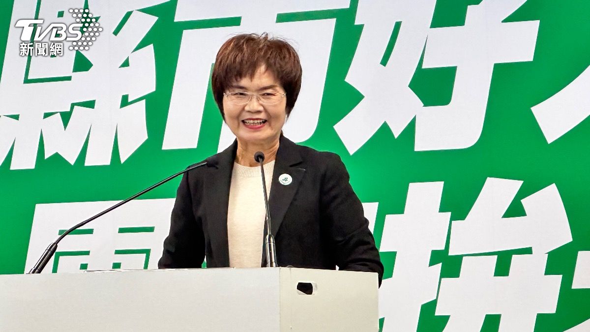 民進黨立委陳素月參選彰化縣長。(圖/潘袁詩羽攝)