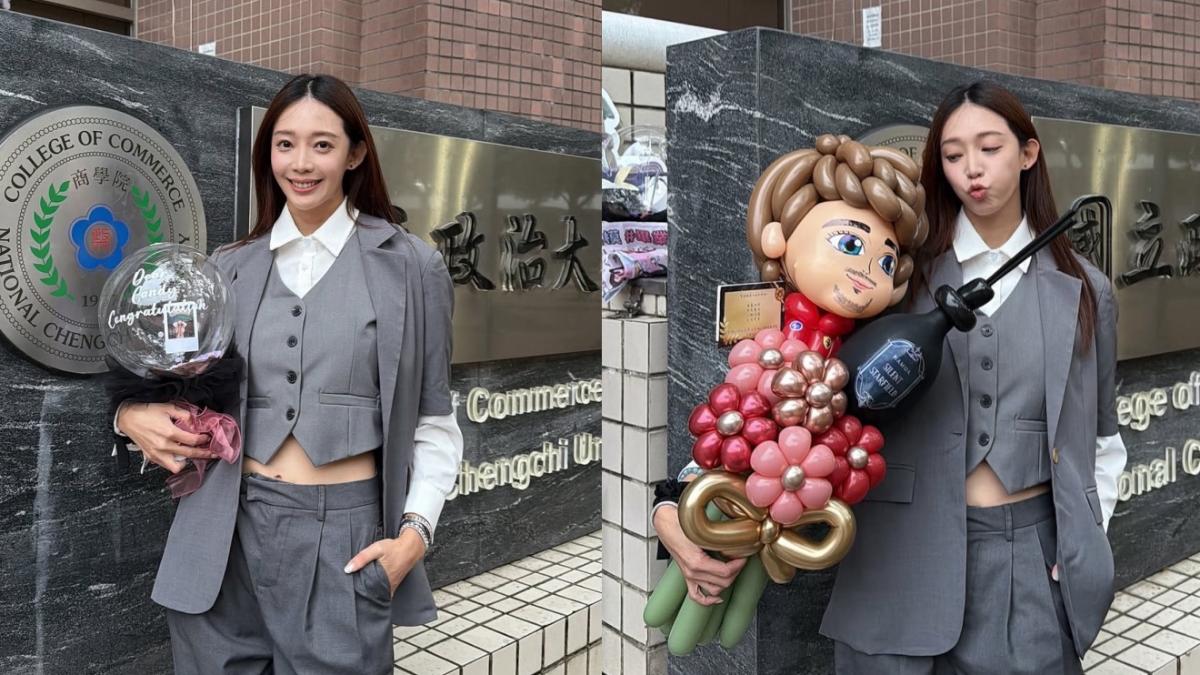 人生勝利組！名模王心恬政大畢業了　辣曬最美碩士OOTD：給過嗎