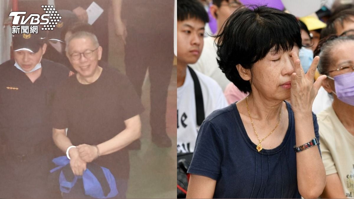 柯文哲妻子陳佩琪回憶過去一年，最常看到先生的照片是銬上手銬、拖去北院；她則是默默掉眼淚或嚎啕大哭。（圖／TVBS）