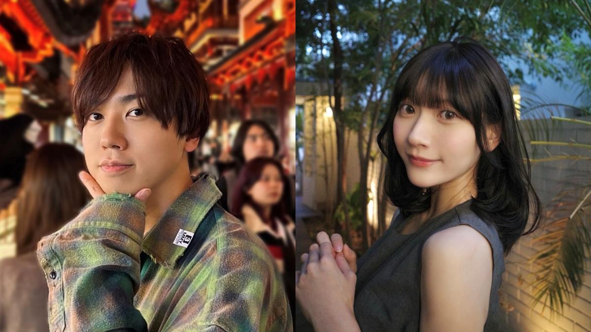 聲優梶原岳人(左)、山田麻莉奈同時宣布結婚跟有小孩的好消息。(圖/翻攝自當事人SNS)