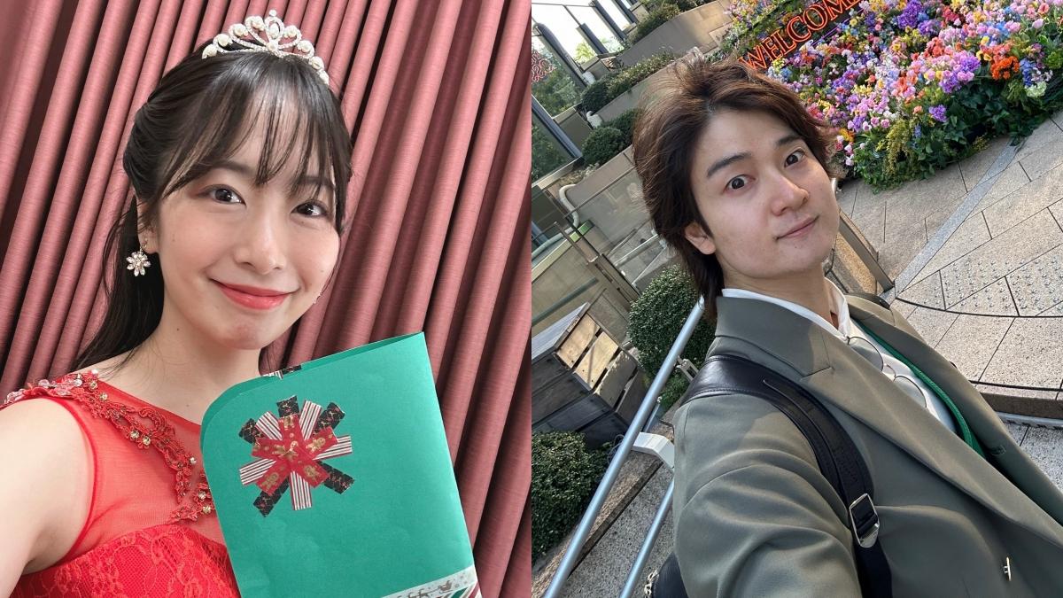 内田莉紗(左)、中村翼為女大男小的組合,相差11歲。(圖/翻攝自當事人SNS)