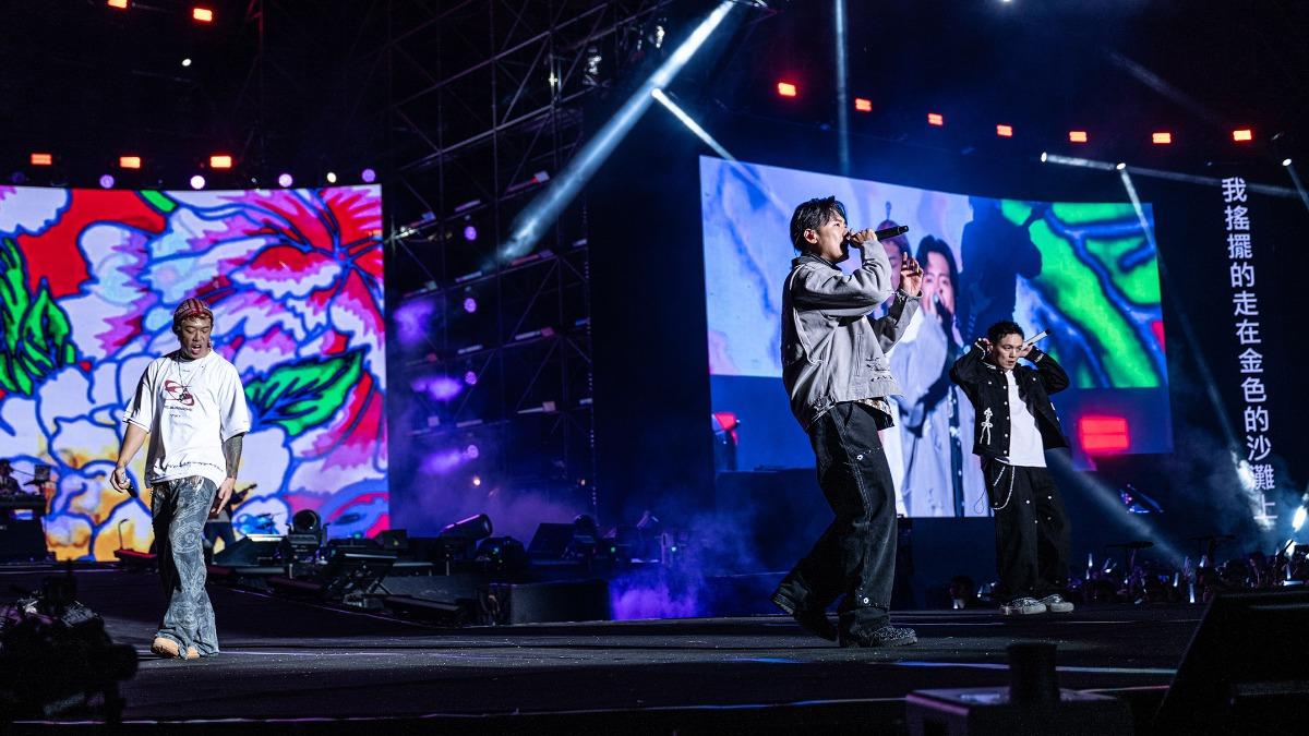 玖壹壹昨也在台東跨年晚會開唱。(圖/台東縣政府提供)