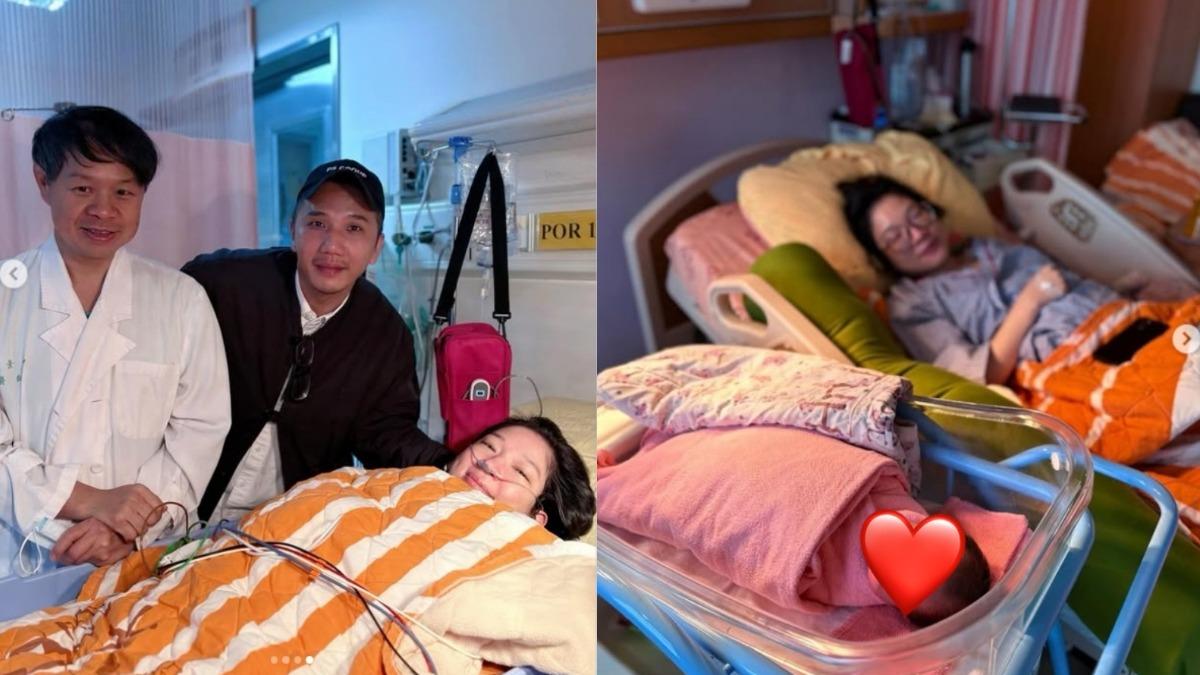44歲Sandra生了!聽寶寶哭聲噴淚「我當媽了」 挺過孕期扎針