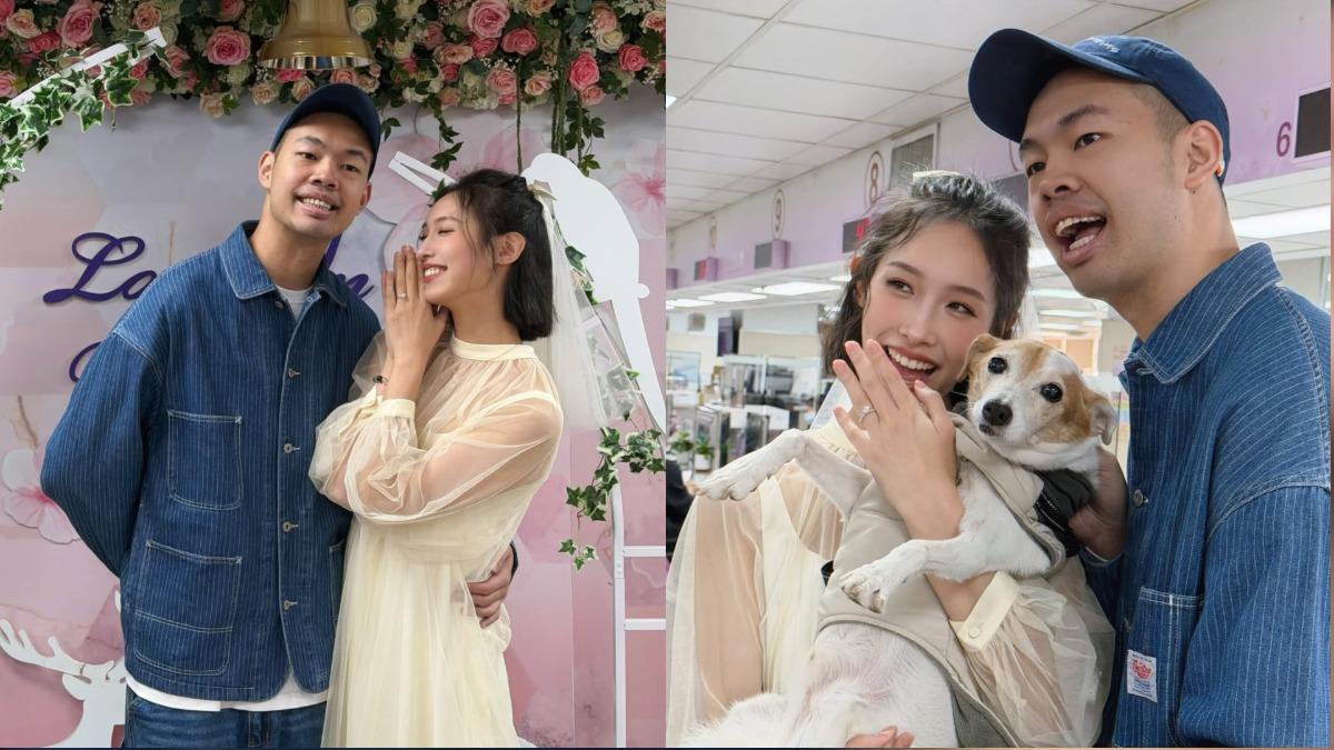 陳大天與劉樸在元旦當天公布結婚喜訊。（圖／翻攝自陳大天IG）