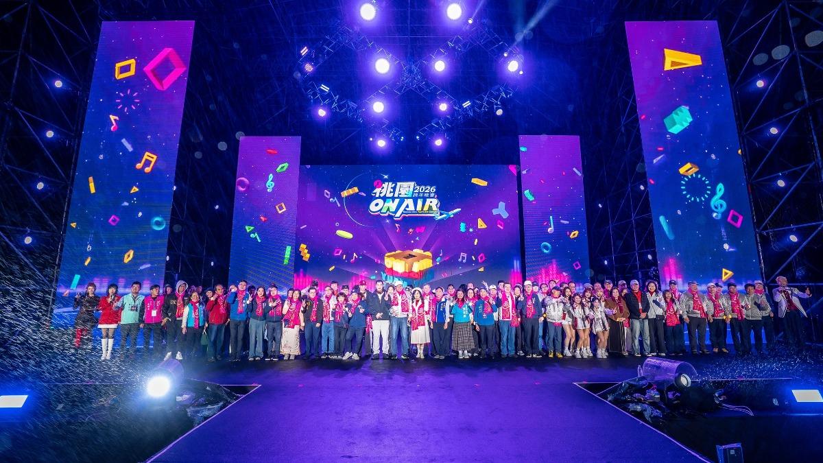 桃園跨年共吸引168萬累積人次觀看轉播。(圖/TVBS)