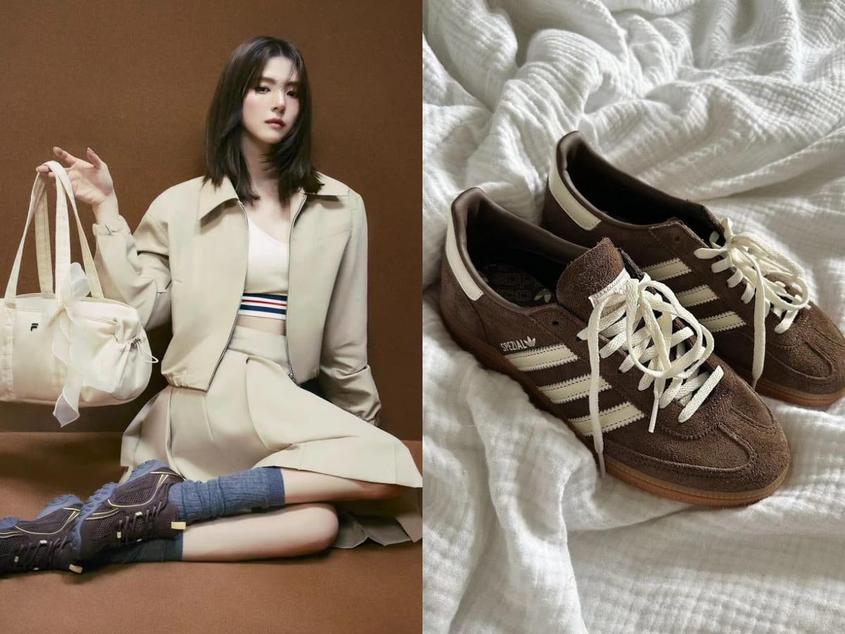 咖啡色與麂皮材質成為2026潮流顏色。(圖/翻攝自Pinterest、IG@fila_korea)