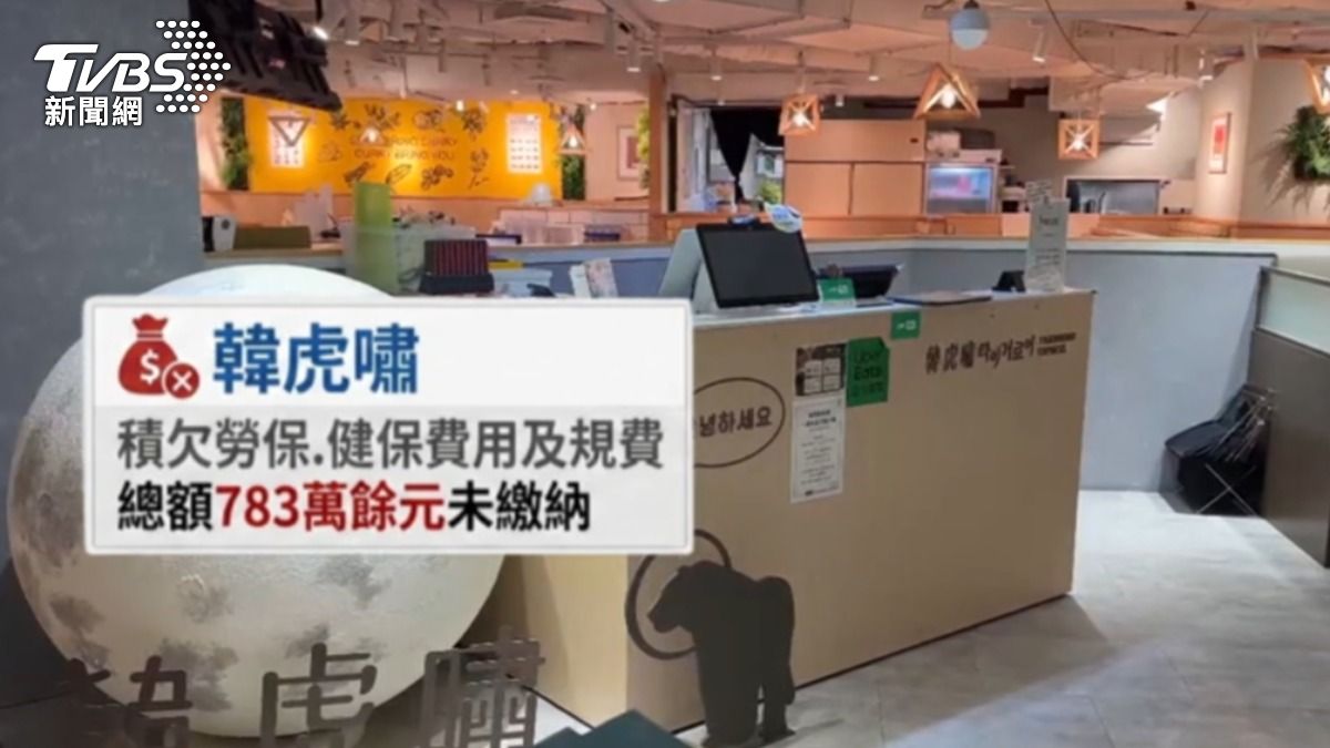 韓虎嘯積欠勞健保。(圖/TVBS)