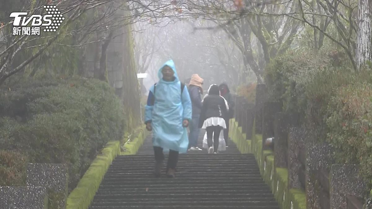 不少民眾都上山等太平山下雪。(圖/TVBS)