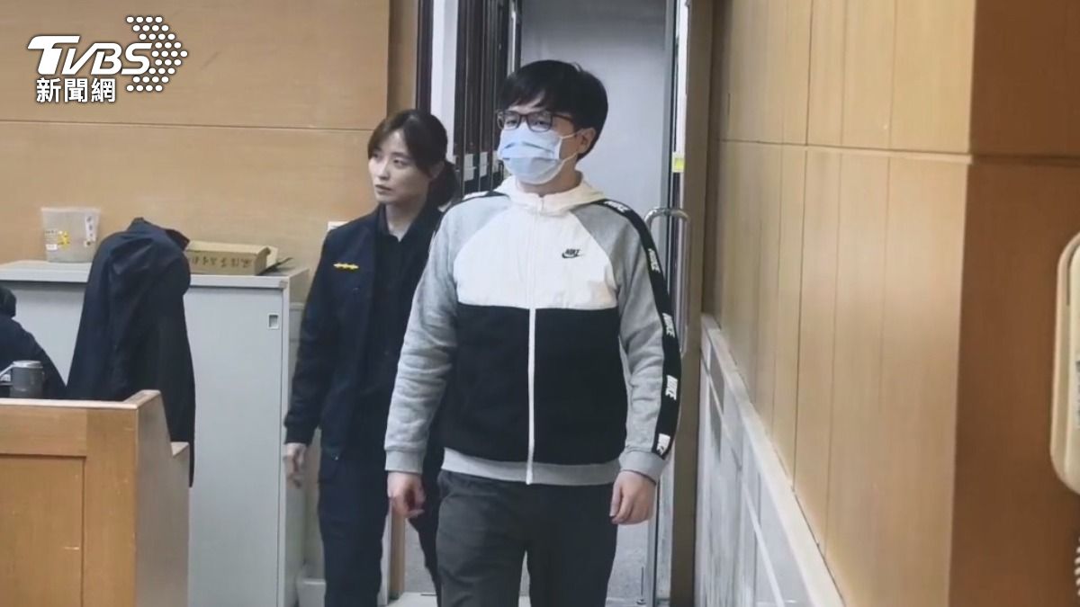 江男涉《組織犯罪條例》15萬交保。（圖／TVBS）