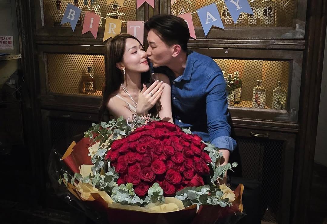 王致狄求婚成功，未婚妻身家破億港幣。（圖／翻攝自王致狄IG）