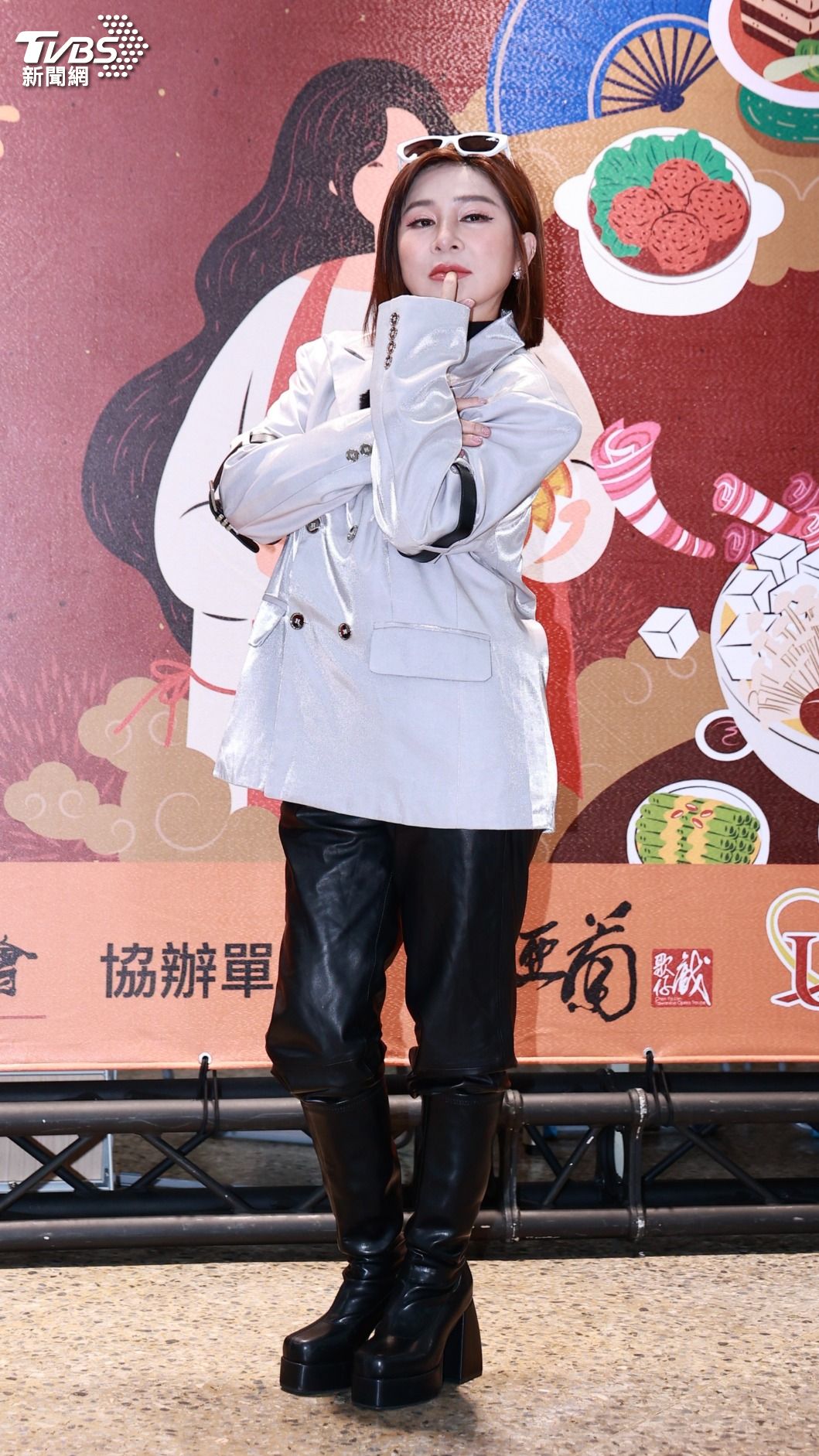 王彩樺不捨曹西平過世。(圖/黃誠碩攝)