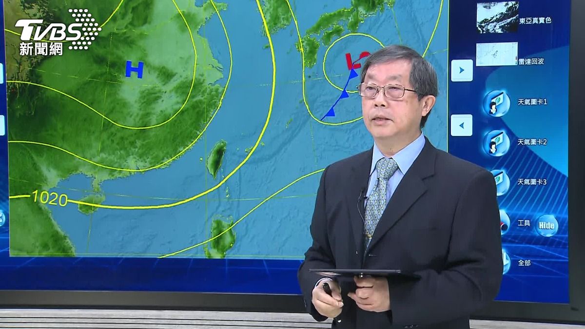 氣象署提醒下週三到下週五日夜溫差大,中南部須要多留意。(圖/TVBS)