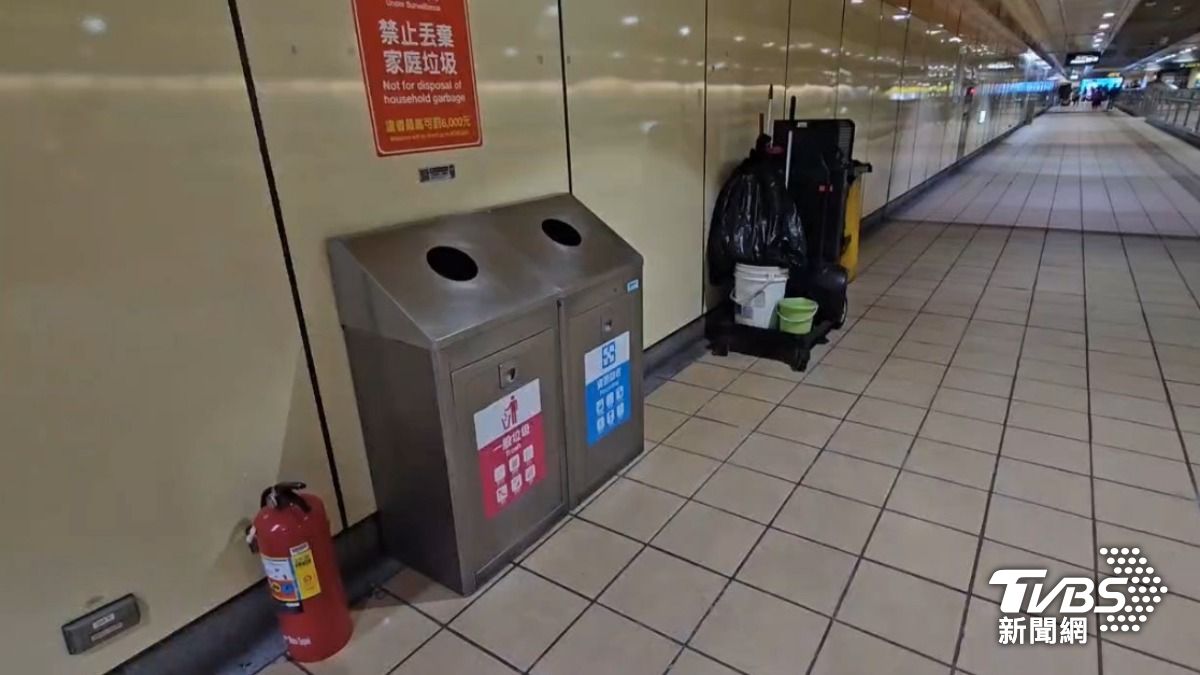 頂溪站垃圾桶縱火！男乘客落跑被逮　北捷發聲：可開罰百萬