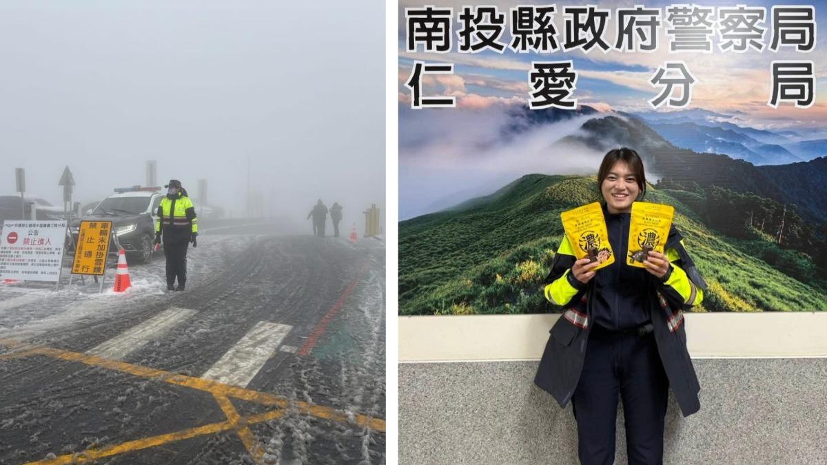 美女警雪中交管爆紅!網心疼怕凍傷 民間友人暖送300薑茶