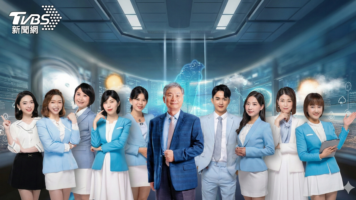 鄭明典(中)始終堅信氣象資訊應具備實質且長遠的幫助。(圖/TVBS)