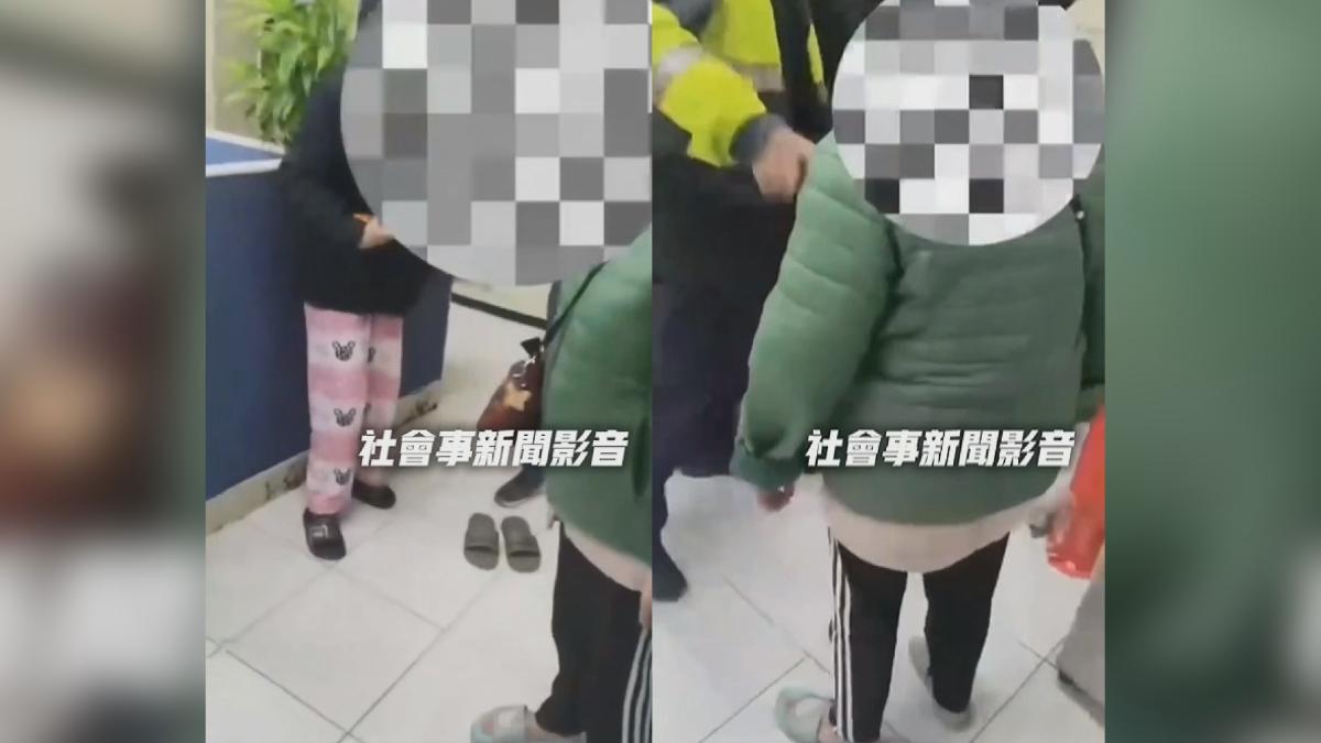 通緝犯家屬到警局探視，竟然還用手機錄影，被制止後與員警爆發口角。（圖／翻攝社會事新聞影音）