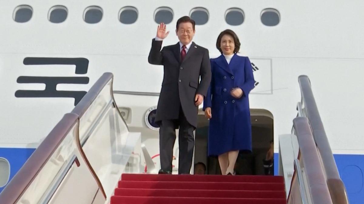 南韓總統李在明抵達北京的同一天上午，北韓再次採取行動，於4日清晨至少發射2枚飛彈。（圖／CCTV）