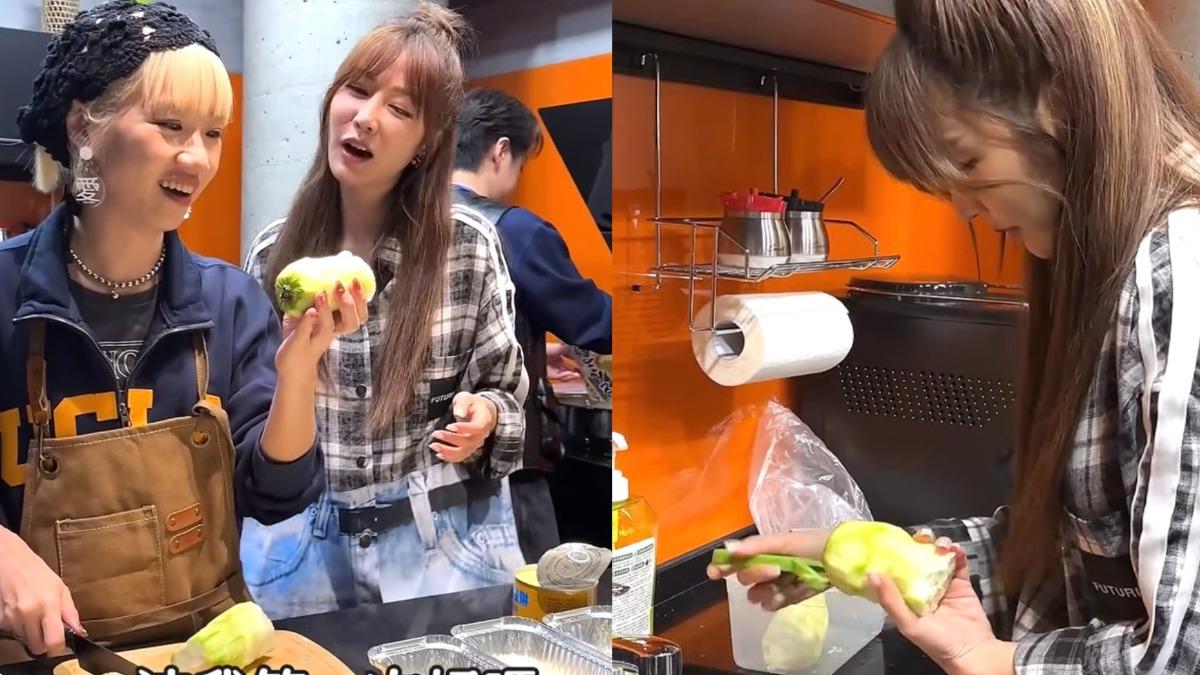 43歲曾莞婷人生第一次「削絲瓜」　超驚人成品Lulu看傻眼：太屌了